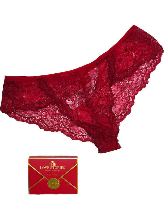 Damen Brasilien mit Spitze Rot