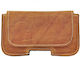 Forcell Leather Θήκη Ζώνης Καφέ