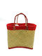 Stroh Strandtasche Rot