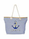 Beach Bag with design Anchor Blue