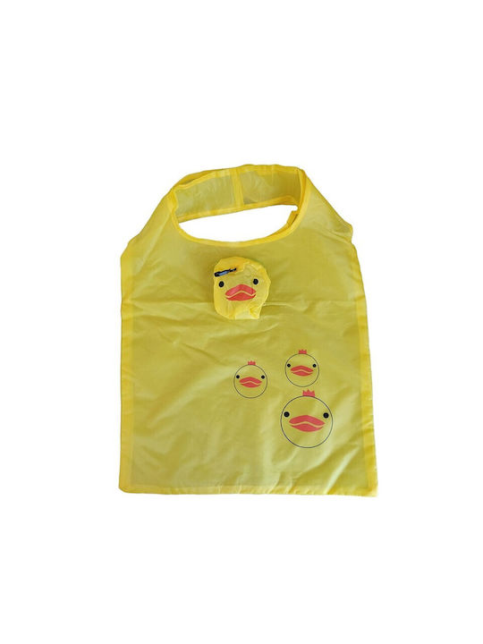 Υφασμάτινη Τσάντα για Ψώνια σε Κίτρινο χρώμα