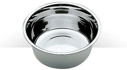 Donald Pet Care Edelstahl Schalen Futter & Wasser für Hund & Katze 4.7lt in Silber Farbe