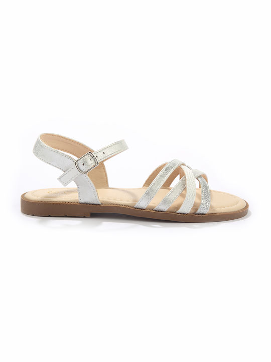 Bubble Bobble Kids Kinder Sandalen Silber