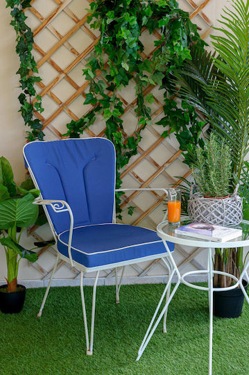 Be Comfy Garden Chair Cushion Blue 44x45cm