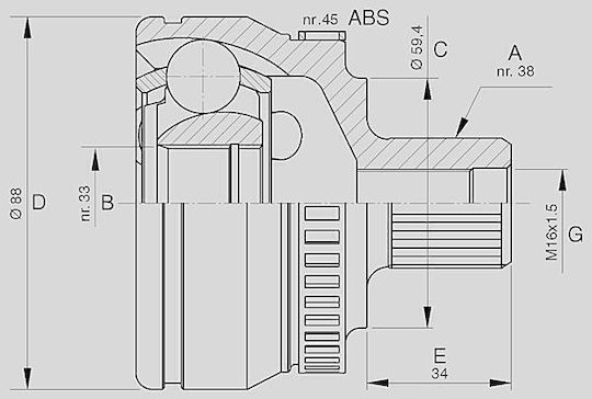 Open Parts Gelenk-Bausatz für Audi A4