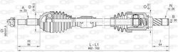 Open Parts Ημιαξόνιο για Audi 90 Renault Clio Saab 90 Open Parts Ημιαξόνιο για Audi 90 Renault Clio Saab 90