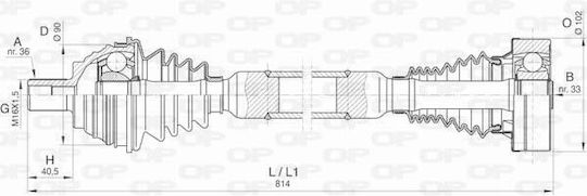 Open Parts Halbachse für Skoda Octavia