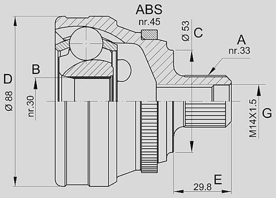 Open Parts Gelenk-Bausatz für Audi A4 / A6