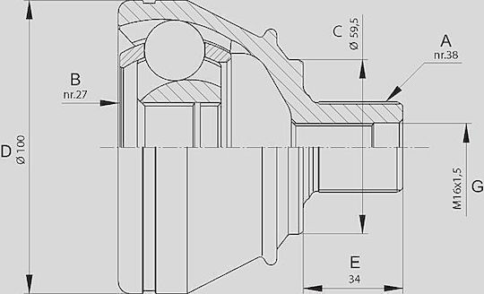 Open Parts Gelenk-Bausatz für Audi A6