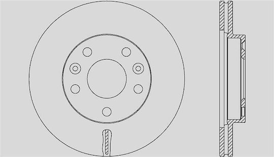 Open Parts Bremsscheiben 1Stück für Dacia Staubwedel