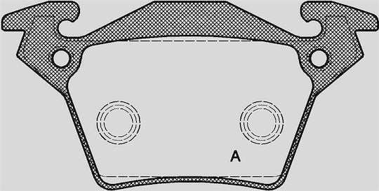 Open Parts Brake Pad for Mercedes-Benz Vito