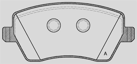 Open Parts Σετ Τακάκια για Mercedes-Benz Citan Nissan Micra Renault Clio