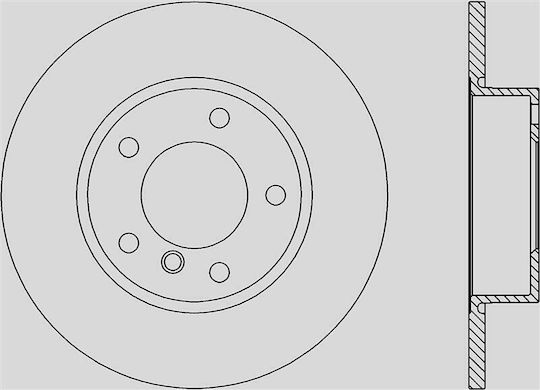 Open Parts Σετ Δισκόπλακες 1τμχ για BMW E36