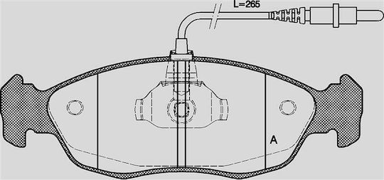 Open Parts Спирачна накладка за Citroen Saxo