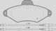 Open Parts Brake Pad for BMW X1 Citroen Xantia