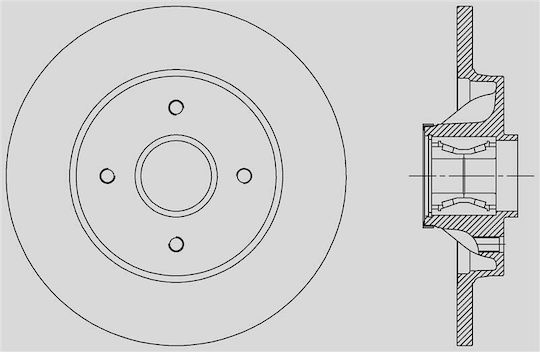 Open Parts Спирачни дискове 1бр за Peugeot 308