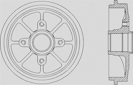 Open Parts Bremstrommeln für Citroen C3