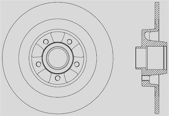 Open Parts Σετ Δισκόπλακες 1τμχ για Renault Espace
