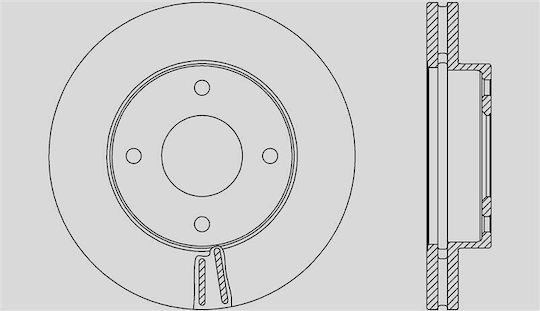 Open Parts Σετ Δισκόπλακες 1τμχ για Nissan NV200