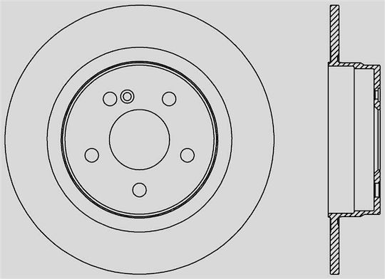 Open Parts Brake Discs 1pcs for Mercedes-Benz C Class