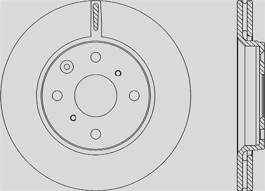 Open Parts Σετ Δισκόπλακες για Peugeot 107 Toyota Aygo