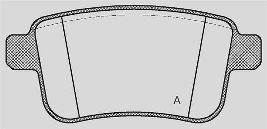 Open Parts Brake Pad for Mercedes-Benz Citan Renault Kangoo