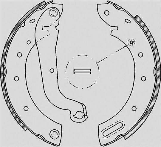 Open Parts Brake Shoe Set for Nissan Vanette
