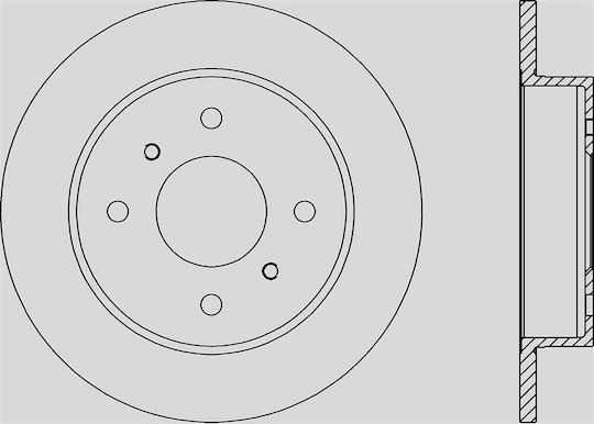 Open Parts Σετ Δισκόπλακες 1τμχ για Nissan Primera