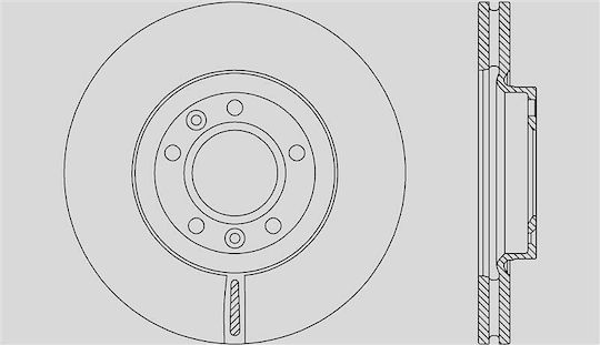 Open Parts Σετ Δισκόπλακες 1τμχ για Peugeot 407