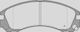 Open Parts Brake Pad for Mitsubishi Pajero / Outlander Saab 99