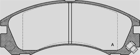 Open Parts Brake Pad for Mitsubishi Pajero / Outlander Saab 99