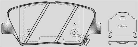 Open Parts Спирачна накладка за Hyundai i30