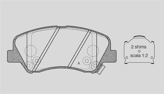 Open Parts Спирачна накладка за Hyundai i20