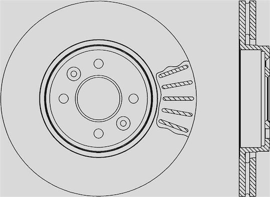 Open Parts Σετ Δισκόπλακες για Renault Captur