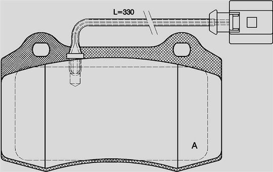 Open Parts Plăcuță de frână pentru Mercedes-Benz R Seat Ibiza