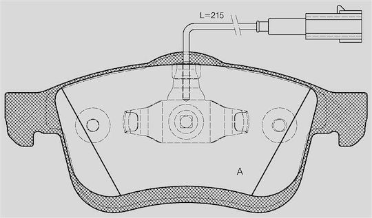 Open Parts Σετ Τακάκια για Daihatsu Delta Lancia Delta Opel Combo