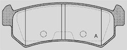 Open Parts Bremsbelag für Chevrolet Lacetti Daewoo Lacetti