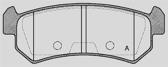 Open Parts Brake Pad for Chevrolet Lacetti Daewoo Lacetti