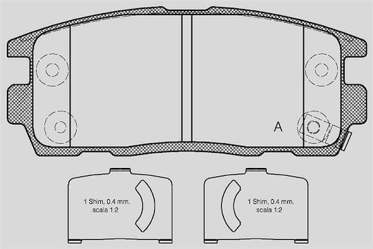 Open Parts Σετ Τακάκια για Opel Antara