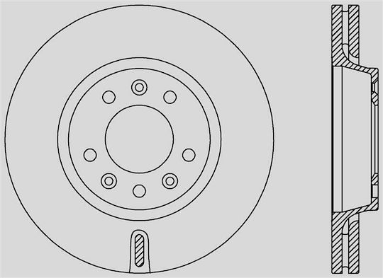 Open Parts Brake Discs 1pcs for Peugeot Expert