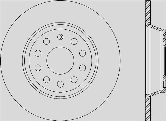 Open Parts Σετ Δισκόπλακες 1τμχ για Mercedes-Benz V Seat Altea Volkswagen Golf