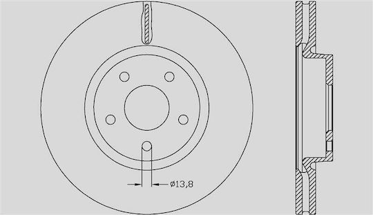 Open Parts Bremsscheiben 1Stück für Ford Mondeo