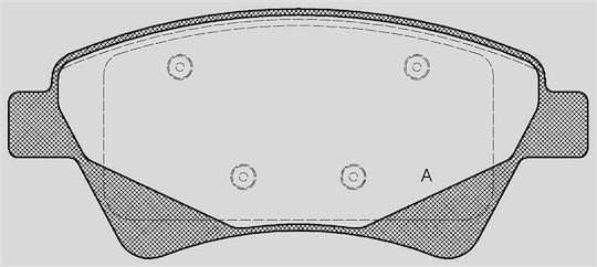 Open Parts Brake Pad for Renault Grand Scenic