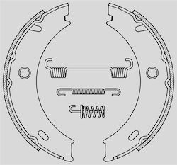 Open Parts Brake Shoe Set