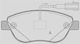Open Parts Brake Pad for Fiat 500