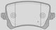 Open Parts Brake Pad for Audi Q3 Volkswagen Tiguan
