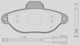 Open Parts Σετ Τακάκια για Fiat 500