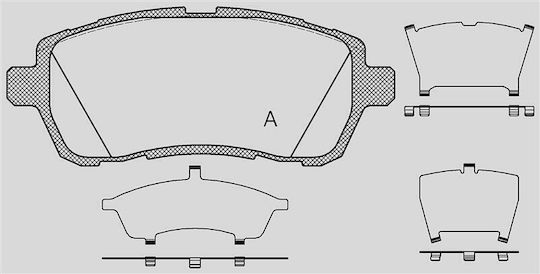 Open Parts Σετ Τακάκια για Ford Fiesta Mercedes-Benz S