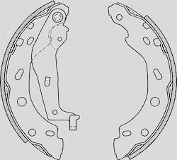 Open Parts Set de saboți de frână