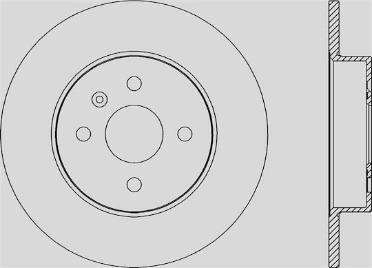 Open Parts Brake Discs 1pcs for Opel Meriva